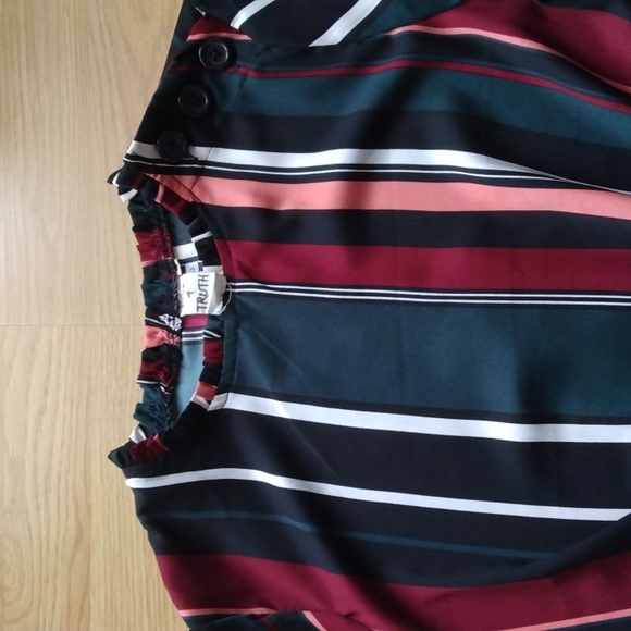 Live 4 Truth Striped Blouse | Size Medium - Picture 2 of 5